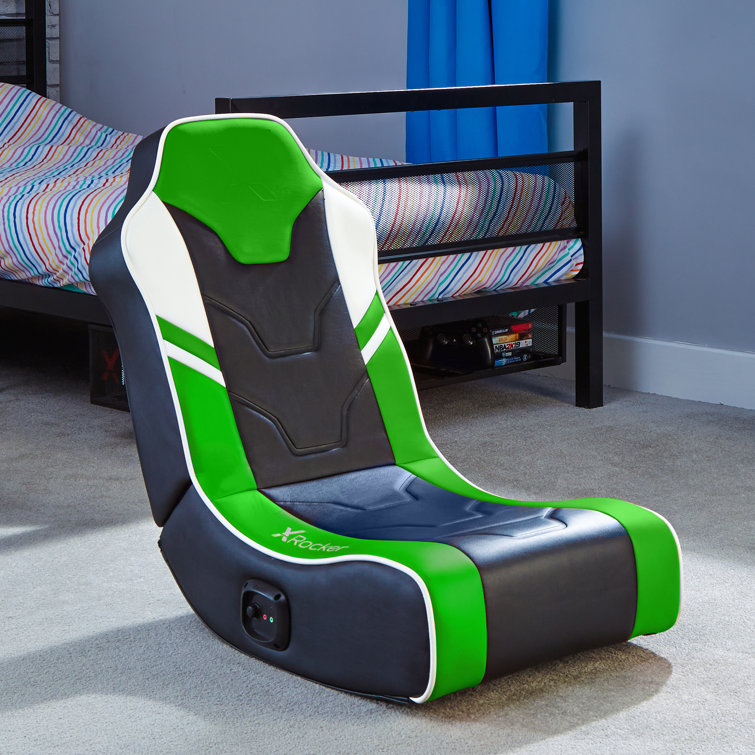 X Rocker Nation X Rocker Ergonomic Faux Leather Rocker Game Chair with
